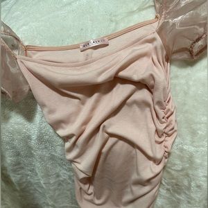 blue blush dress brand. pink. size medium